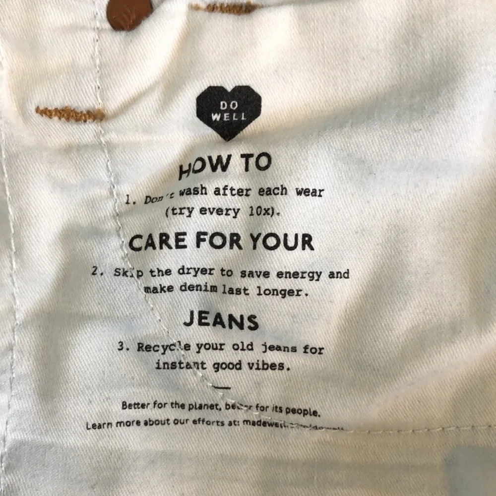 MADEWELL Mid-Rise Stovepipe Blue Jean Size 25